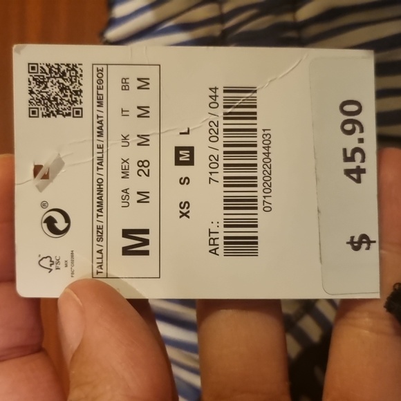 Zara Paper Bag Skirt Size Medium - Picture 11 of 13